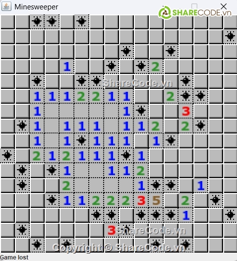 dò min,minesweeper,game,code java